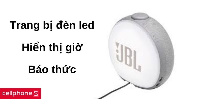 loa-bluetooth-dong-ho-de-ban-jbl-horizon-2-1 Hệ thống đèn led thông minh và tính năng hiển thị giờ, báo thức tiện lợi