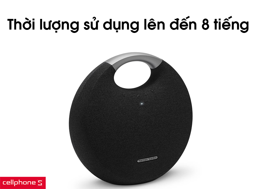 loa-harman-onyx-studio-6-hinh3-1 Thời lượng sử dụng lên đến 8 tiếng và khả năng sạc đầy trong 5 tiếng