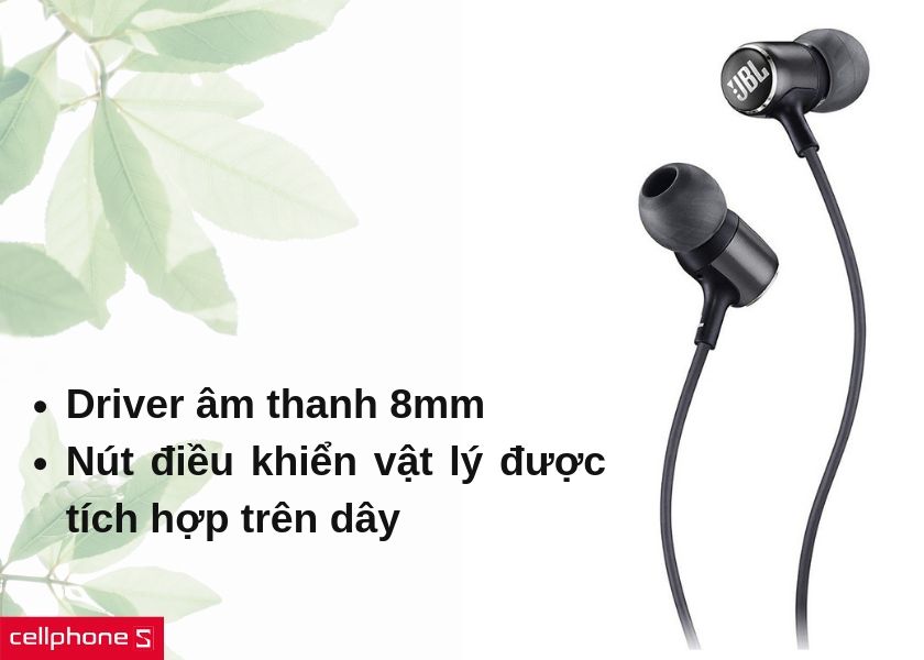 tai-nghe-jbl-live-100-jack-35mm-den-2 Driver âm thanh 8mm cho trải nghiệm âm thanh cực chất