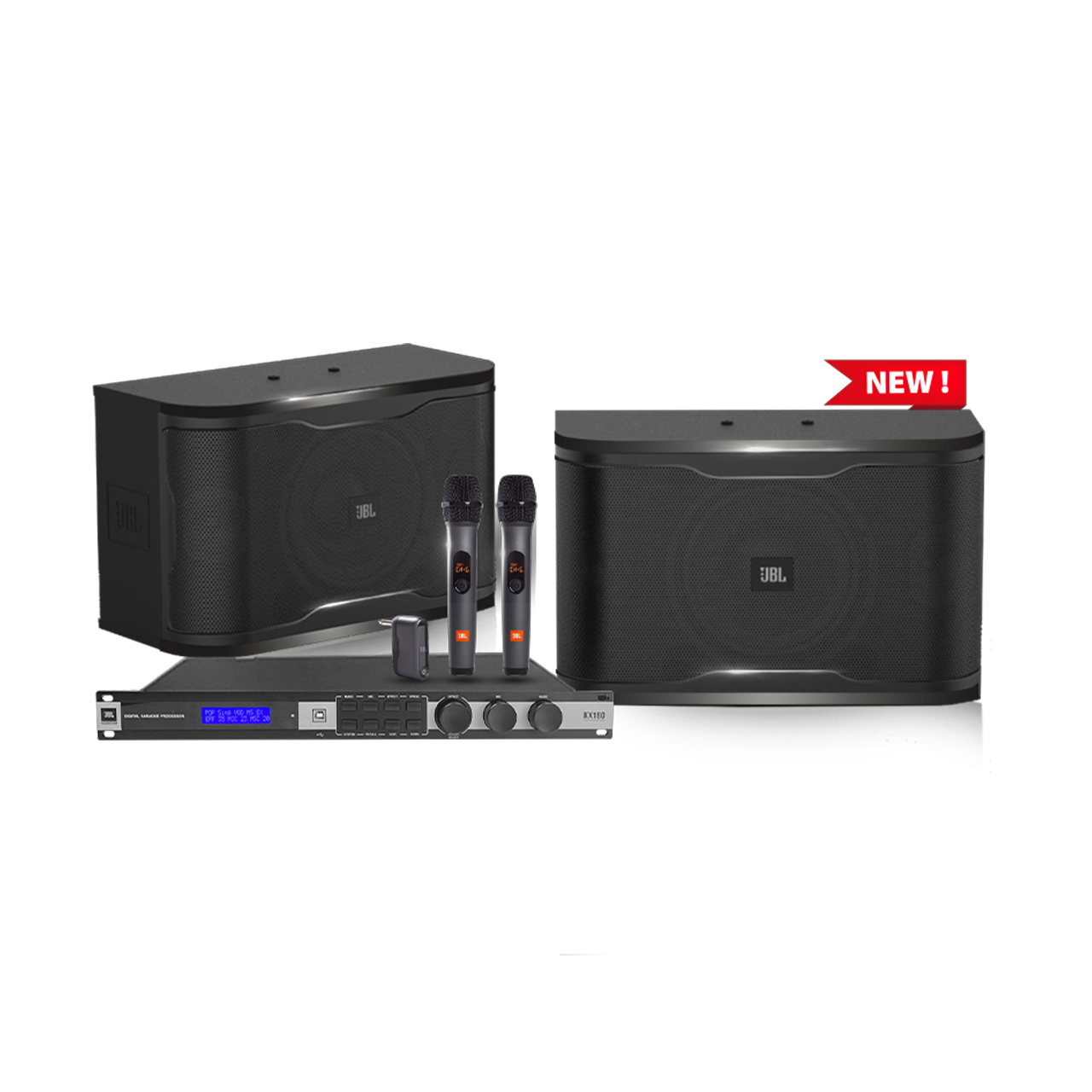 Combo karaoke active Loa JBL RM210+ Vang số JBL KX180