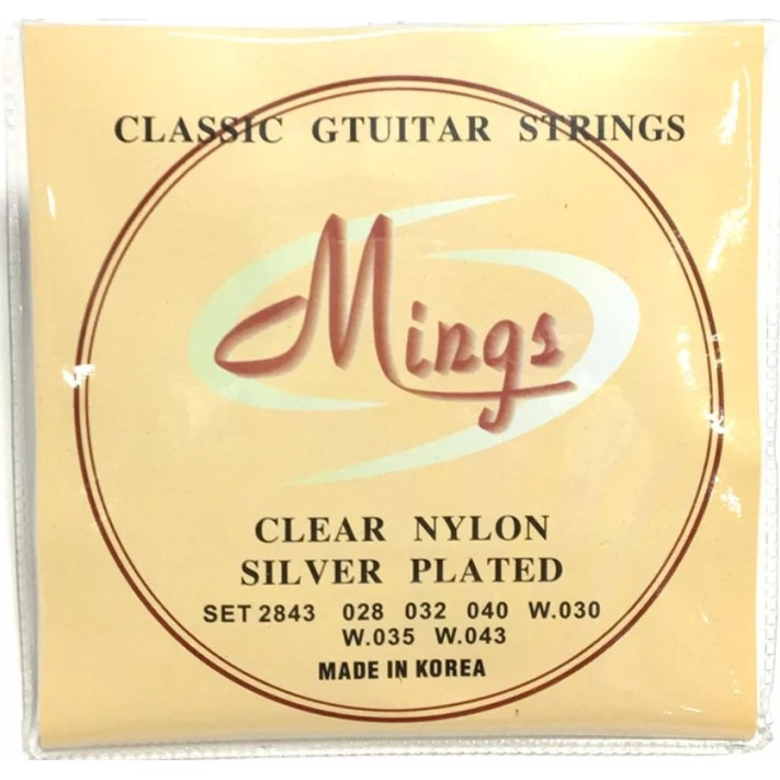 Dây đàn guitar Classic MINGS set 2843 (28.32.40.30.35.43)