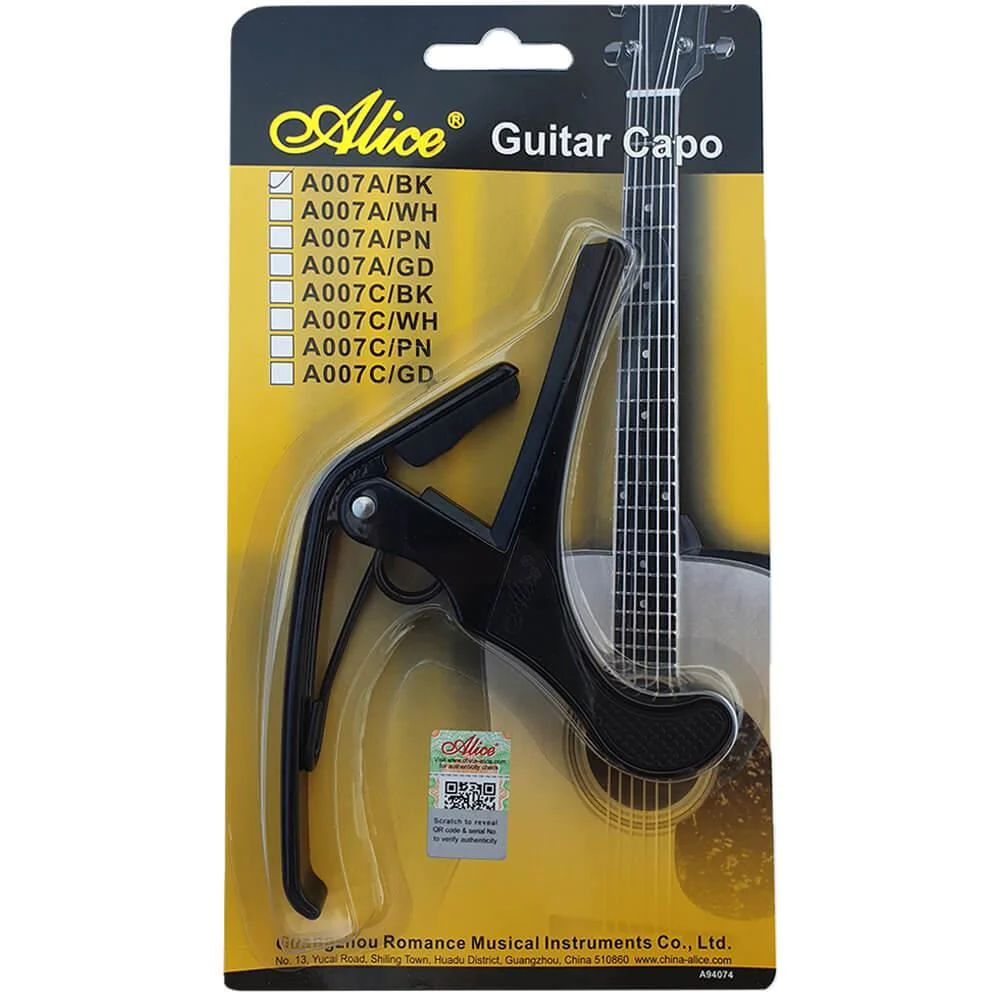 Capo đàn guitar hiệu Alice A007A/BK
