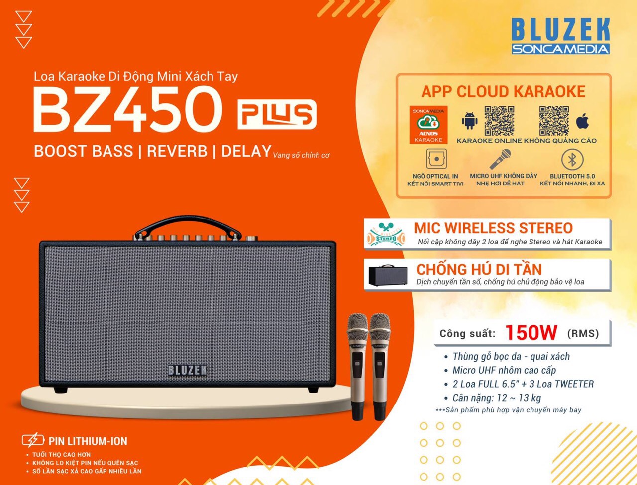 Loa karaoke Bluzek BZ450 Plus